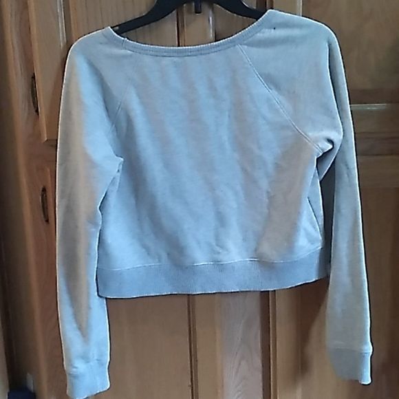 Express Sz S Sequin+Lace Cropped Owl Sweater - Picture 4 of 4